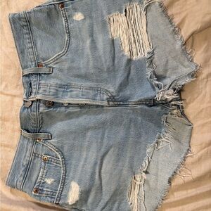 Levi's Classic Light Blue Denim Cutoffs